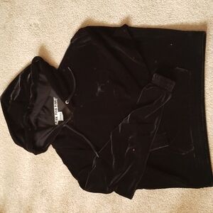Pink by Victoria secret velvet  pullover hoodie